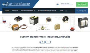 Sun Transformer Website Graphic